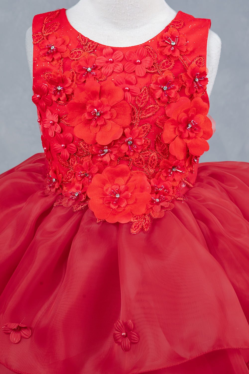 Organza Multi-Layered A-Line Girl Communion Dress by Cinderella Couture USA AS9176