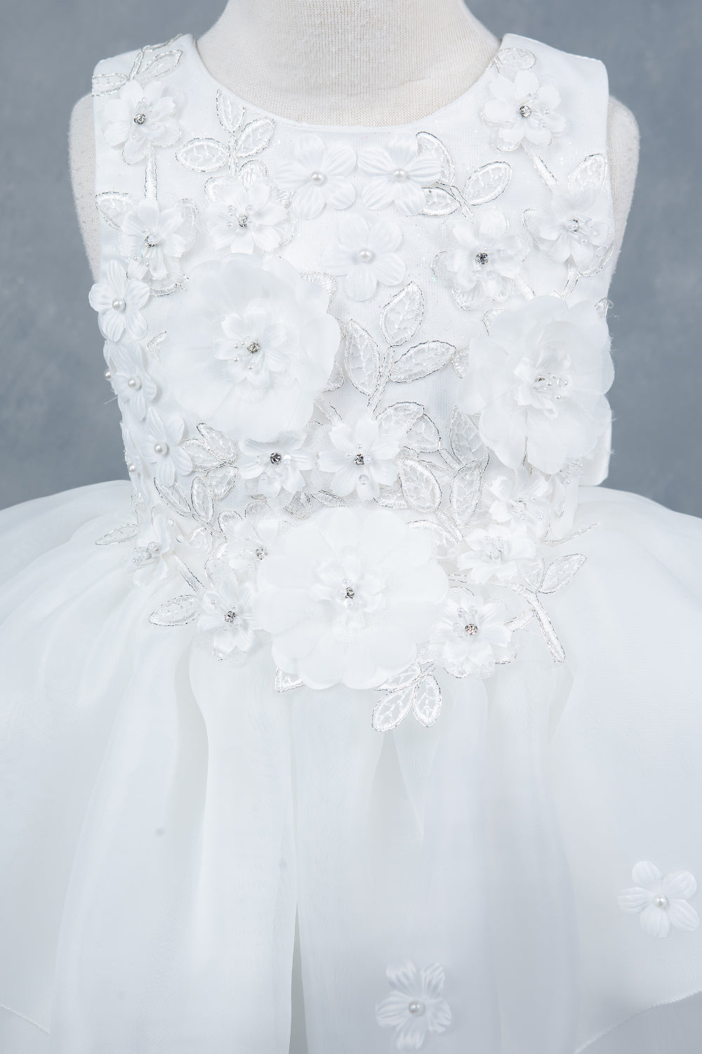 Organza Multi-Layered A-Line Girl Communion Dress by Cinderella Couture USA AS9176