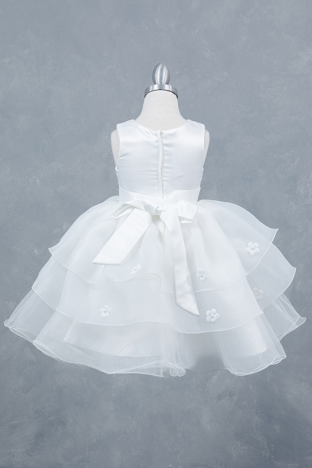 Organza Multi-Layered A-Line Girl Communion Dress by Cinderella Couture USA AS9176