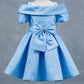 Sparkling Off Shoulder Neckline Girl Communion Dress by Cinderella Couture USA AS9177B