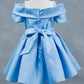 Sparkling Off Shoulder Neckline Girl Communion Dress by Cinderella Couture USA AS9177B