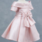 Sparkling Off Shoulder Neckline Girl Communion Dress by Cinderella Couture USA AS9177B