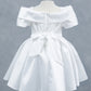 Sparkling Off Shoulder Neckline Girl Communion Dress by Cinderella Couture USA AS9177B