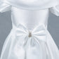 Elegant Classic Off Shoulder Neckline Girl Communion Dress by Cinderella Couture USA AS9177