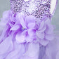 Glitter Sleeveless Ruffled Girl Communion Dress by Cinderella Couture USA AS9179