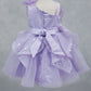 One Shoulder Sparkling Crystal Girl Communion Dress by Cinderella Couture USA AS9181B