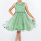 3D Floral Sleeveless Flower Girl Dress by Cinderella Couture USA AS9219