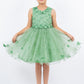 3D Floral Sleeveless Flower Girl Dress by Cinderella Couture USA AS9219