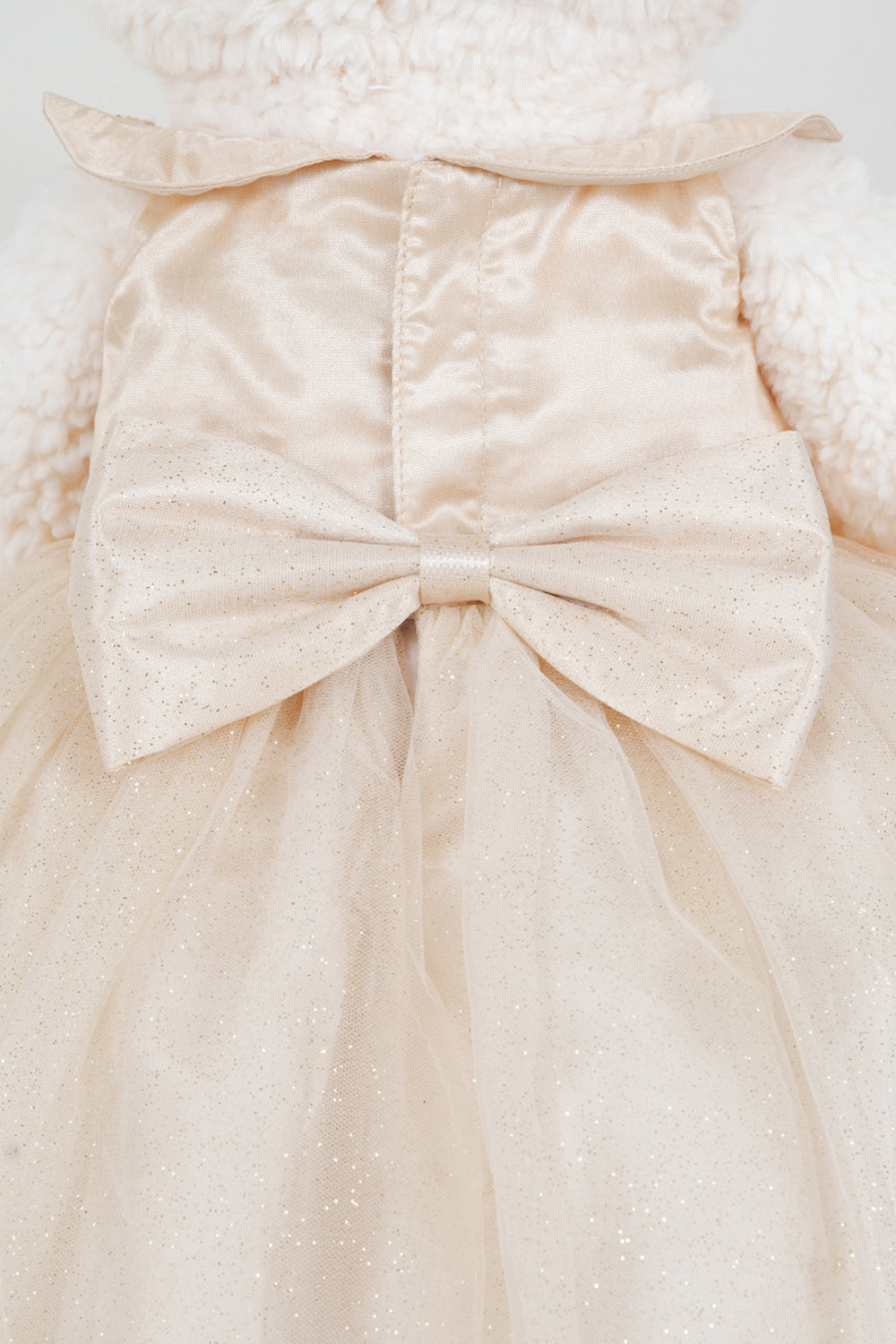 Teddy Bear with Beaded 3D Appliques Girl Communion Dress by Cinderella Couture USA ASBR-8111