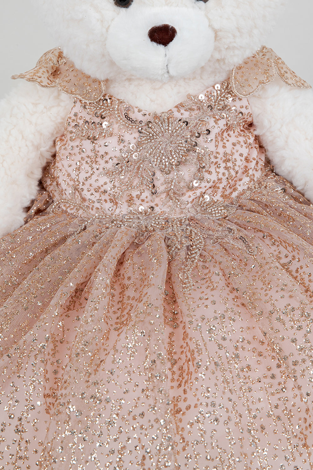 3D Appliques Sequin A-Line Girl Communion Dress by Cinderella Couture USA ASBR-8120