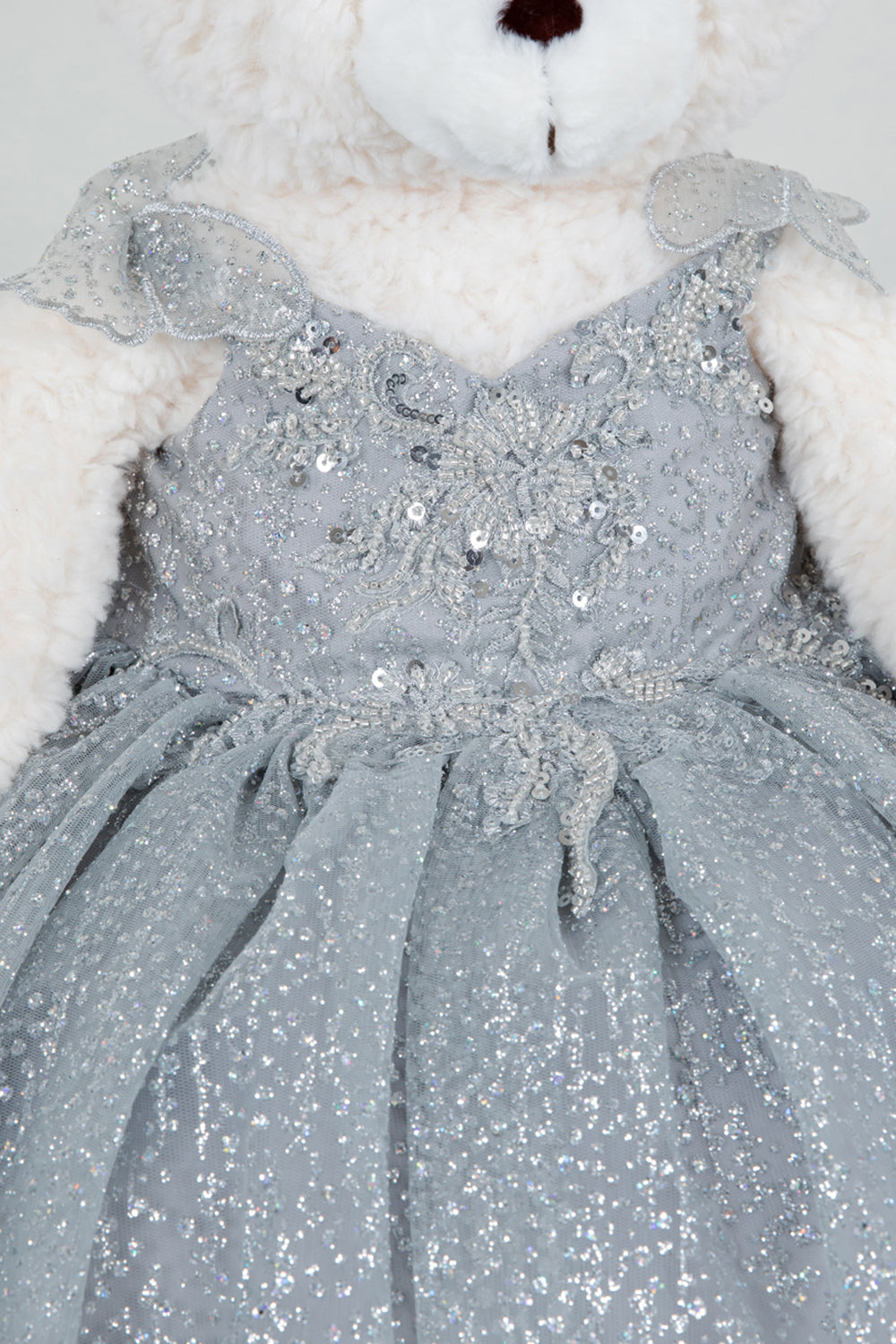 3D Appliques Sequin A-Line Girl Communion Dress by Cinderella Couture USA ASBR-8120