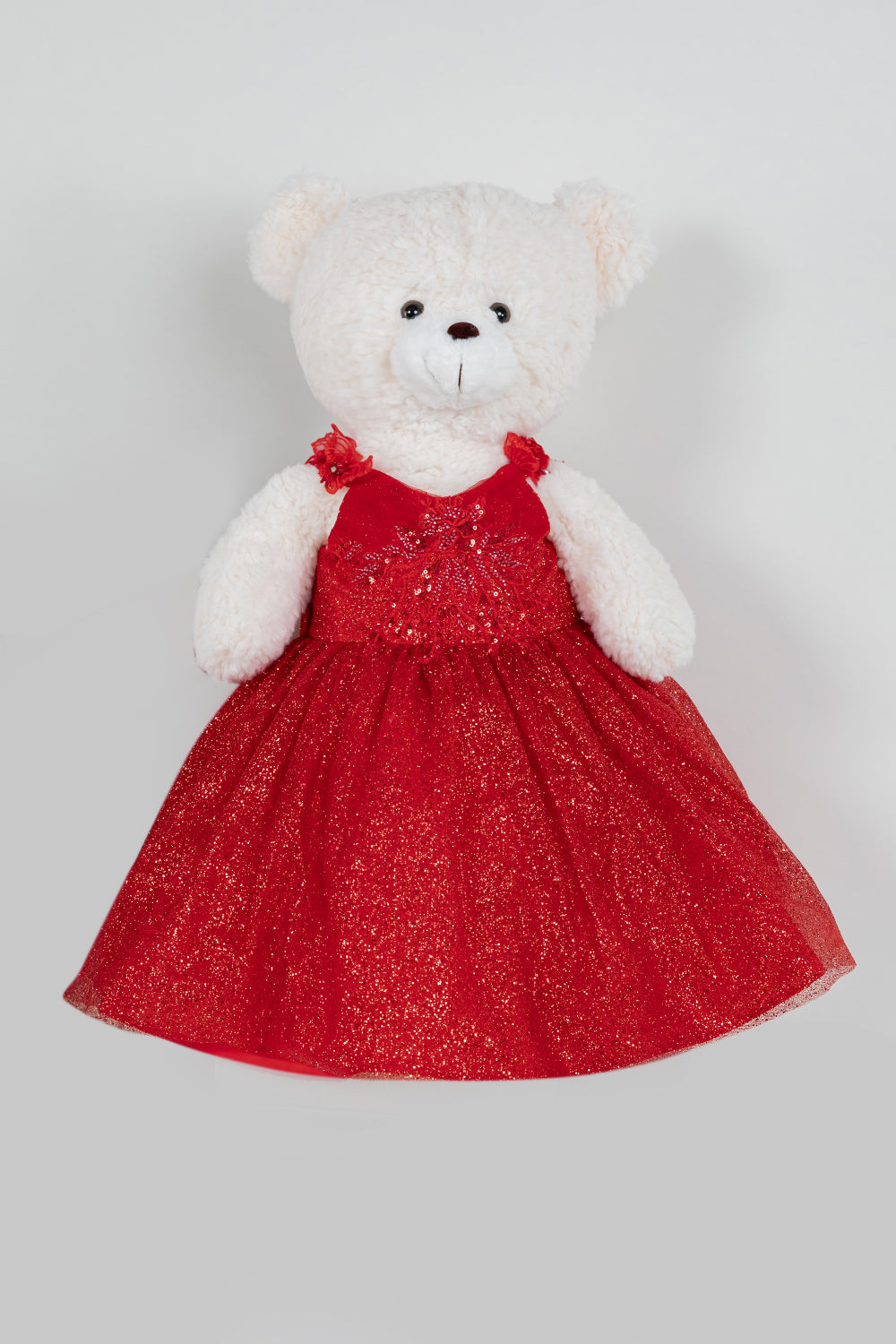 Teddy Bear V-Neckline Tulle Girl Communion Dress by Cinderella Couture USA ASBR-8270