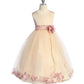 Baby Blush Satin Flower Petal Flower Girl Dress- AS195B Kids Dream