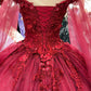 Off Shoulder Sweetheart Neckline Quinceanera Dress by Elizabeth K - GL3181