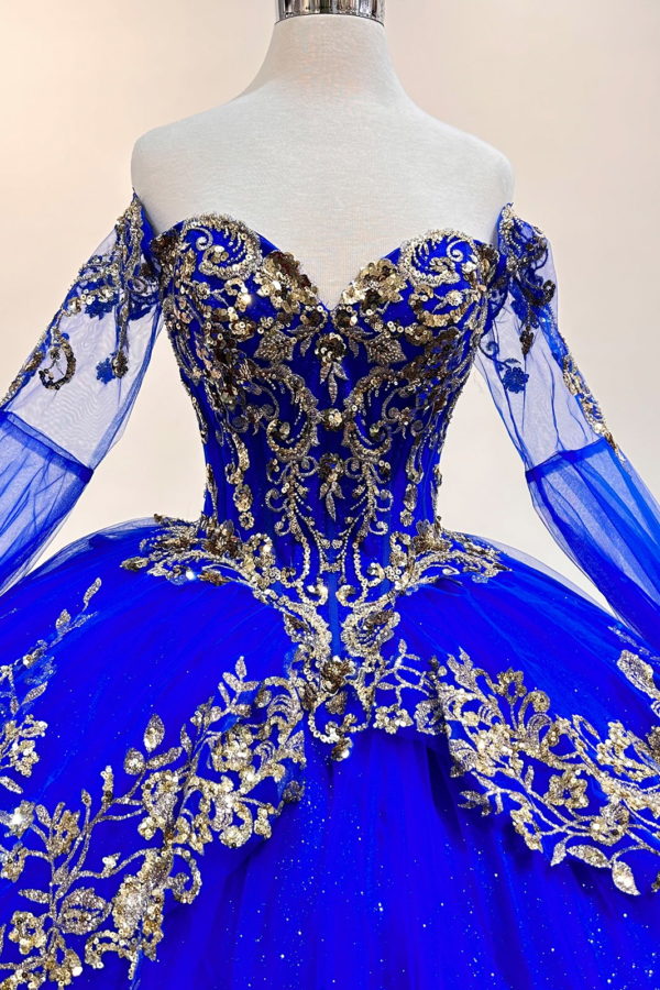 sweet sixteen royal blue and gold sweet 16 dresses