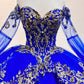 Sequin Off Shoulder Quinceanera Dress by Elizabeth K - GL3184