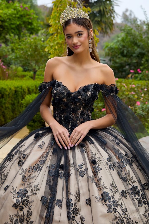 Cut-Away Shoulder Sweetheart Neckline Quinceanera Dress by GLS by Gloria - GL3500