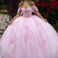 Embellished Glittet Sweetheart Neckline Quinceanera Dress by GLS by Gloria - GL3502