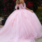 Embellished Glittet Sweetheart Neckline Quinceanera Dress by GLS by Gloria - GL3502