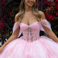 Embellished Glittet Sweetheart Neckline Quinceanera Dress by GLS by Gloria - GL3502