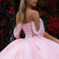 Embellished Glittet Sweetheart Neckline Quinceanera Dress by GLS by Gloria - GL3502