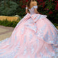 Sequin Off Shoulder Sweetheart Neckline Quinceanera Dress by GLS by Gloria - GL3517