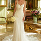 Embellished Spaghetti Strap V-Neck Women Bridal Dress by GLS by Gloria - GL3531