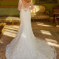 Embellished V-Neckline Trumpet Women Bridal Dress by GLS by Gloria - GL3535 - Special Occasion/Curves