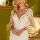 Embellished V-Neckline Trumpet Women Bridal Dress by GLS by Gloria - GL3535 - Special Occasion/Curves