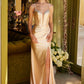 Beads Sweetheart Neckline Leg Slit Women Formal Dress by Elizabeth K - GL3538 - Special Occasion/Curves