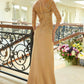 Embellished V-Neckline Leg Slit Women Formal Dress by GLS by Gloria - GL3562 - Special Occasion/Curves