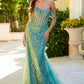 Embellished Off Shoulder Mermaid Women Formal Dress by Elizabeth K - GL3563 - Special Occasion/Curves