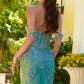 Embellished Off Shoulder Mermaid Women Formal Dress by Elizabeth K - GL3563 - Special Occasion/Curves