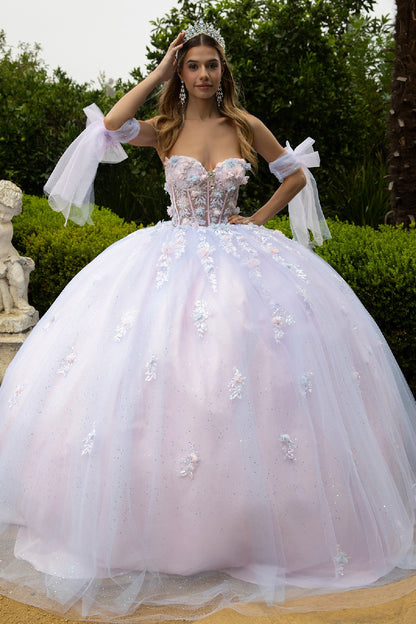 Embellished Sweetheart Neckline Quinceanera Dress by GLS by Gloria - GL3570