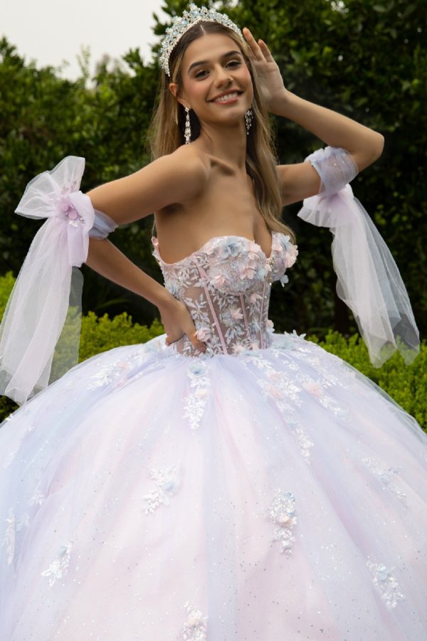 Embellished Sweetheart Neckline Quinceanera Dress by GLS by Gloria - GL3570