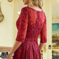 Embroidery Illusion V-Neckline A-Line Women Formal Dress by Elizabeth K - GL3573 - Special Occasion/Curves