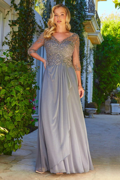Elizabeth K GL3574 Prom Dress - Charcoal | NewYorkDress Elizabeth K GL3574 Prom Dress - Charcoal | NewYorkDress
