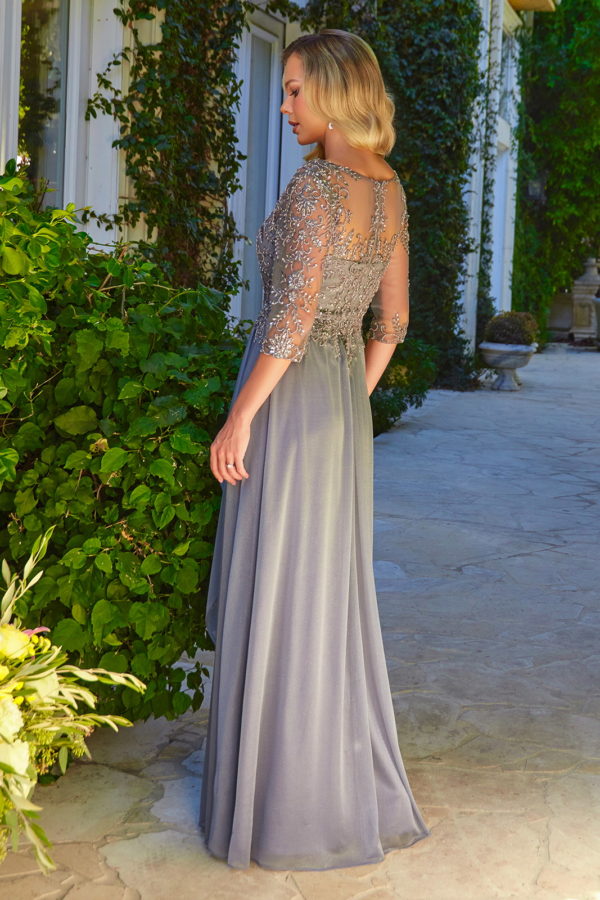 Elizabeth K GL3574 Prom Dress - Charcoal | NewYorkDress Elizabeth K GL3574 Prom Dress - Charcoal | NewYorkDress