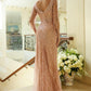 Sequin V-Neckline Leg Slit Women Formal Dress by GLS by Gloria - GL3575 - Special Occasion/Curves