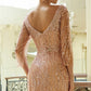 Sequin V-Neckline Leg Slit Women Formal Dress by GLS by Gloria - GL3575 - Special Occasion/Curves