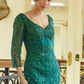 Sequin V-Neckline Leg Slit Women Formal Dress by GLS by Gloria - GL3575 - Special Occasion/Curves