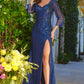 Sequin V-Neckline Leg Slit Women Formal Dress by GLS by Gloria - GL3575 - Special Occasion/Curves