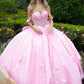 Glitter Off Shoulder with Back Bow Quinceanera Dress by GLS by Gloria - GL3576