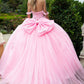 Glitter Off Shoulder with Back Bow Quinceanera Dress by GLS by Gloria - GL3576