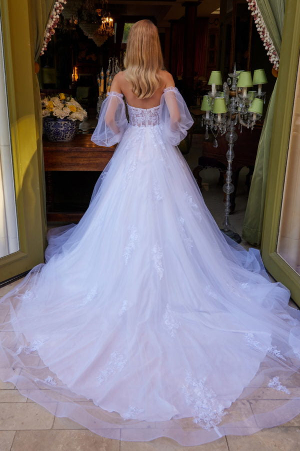 eliza j glitter dress MURIEL GLITTER TULLE DRESS IN LIGHT BLUE WITH GLOVES | CULT MIA
