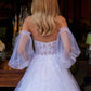 Illusion Sweetheart Neckline Glitter Women Bridal Dress by GLS by Gloria - GL3579 - Special Occasion/Curves