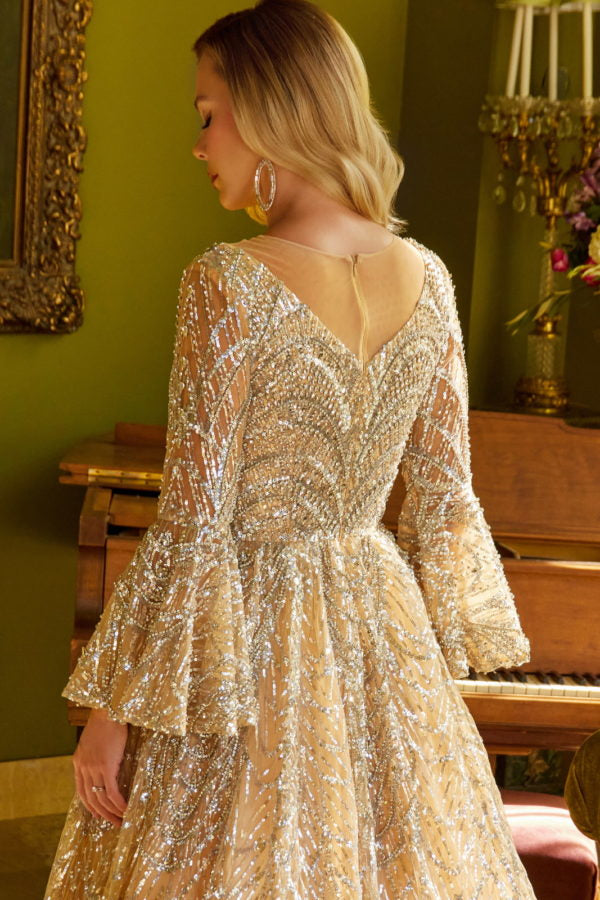 GLS by Gloria GL3582 Prom Dress - Gold | NewYorkDress GLS by Gloria GL3582 Prom Dress - Gold | NewYorkDress