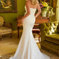 Strapless Boat Neckline Mermaid Women Bridal Dress by GLS by Gloria - GL3584 - Special Occasion/Curves