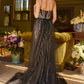 Sweetheart Neckline Glitter Netting Women Formal Dress by GLS by Gloria - GL3587 - Special Occasion/Curves