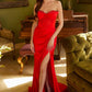 Satin Strapless Sweetheart Leg Slit Women Formal Dress by Elizabeth K - GL3588 - Special Occasion/Curves